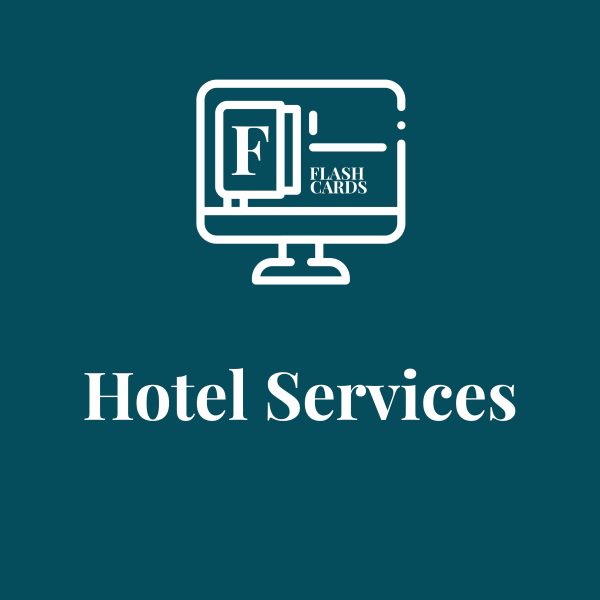 Interactive Audio FLASHCARDS - Hotel Services