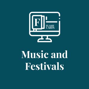 Interactive Audio FLASHCARDS - Music and Festivals