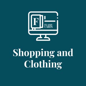 Interactive Audio FLASHCARDS - Shopping and Clothing